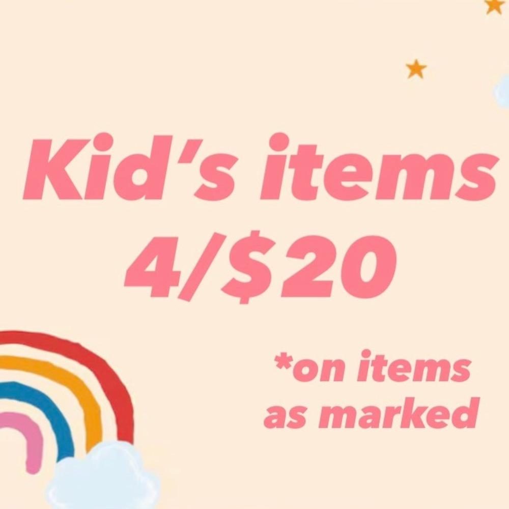 Bundle and save! 4/$20 items